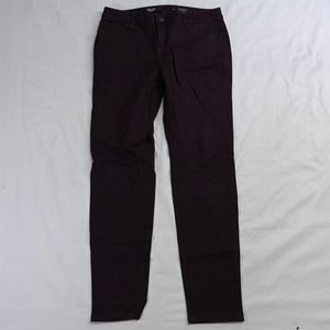 Simply Vera by Vera Wang 6 Mid Rise Skinny Maroon Red Stretch Denim Jeans‎